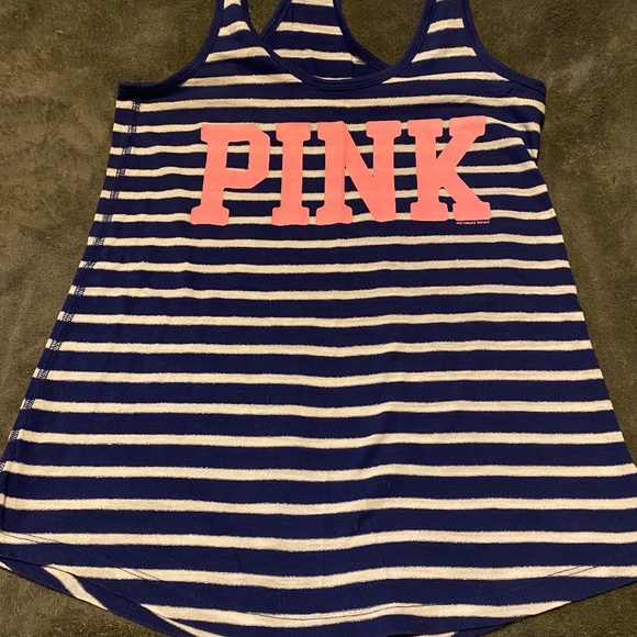 Victoria's Secret PINK Striped Tank - Picture 1 of 1